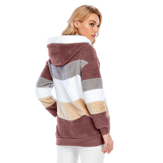 Abrigo Teddy Grueso para Mujer - Peluche Cálido con Botones y Bolsillos - Image 24