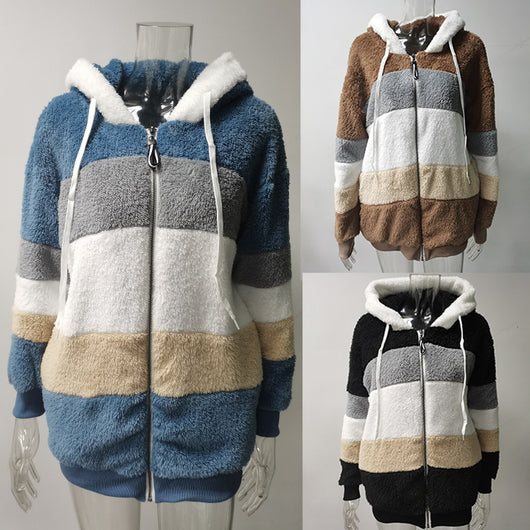Abrigo Teddy Grueso para Mujer - Peluche Cálido con Botones y Bolsillos - Image 29