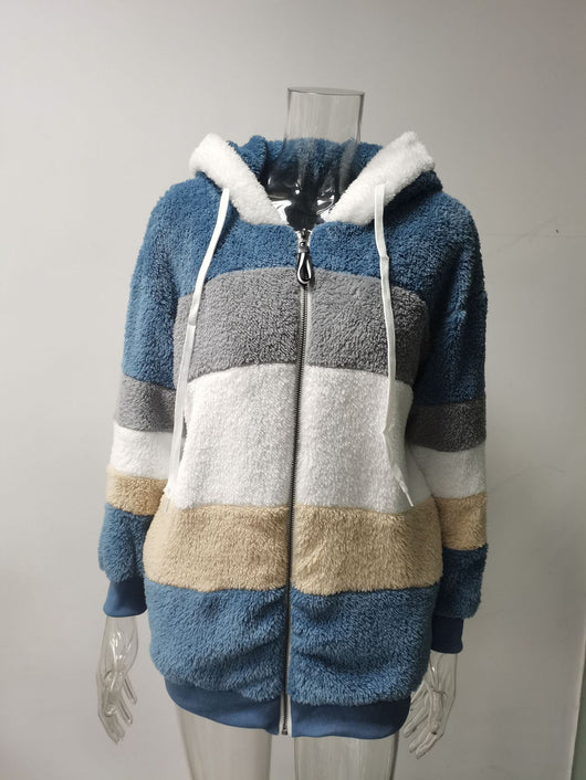 Abrigo Teddy Grueso para Mujer - Peluche Cálido con Botones y Bolsillos - Image 30