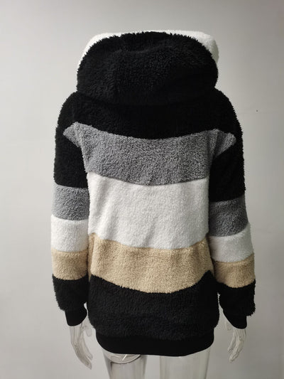 Abrigo Teddy Grueso para Mujer - Peluche Cálido con Botones y Bolsillos - Image 35