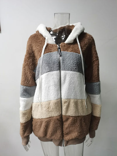 Abrigo Teddy Grueso para Mujer - Peluche Cálido con Botones y Bolsillos - Image 39