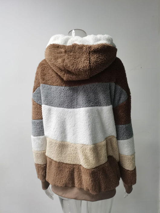 Abrigo Teddy Grueso para Mujer - Peluche Cálido con Botones y Bolsillos - Image 41