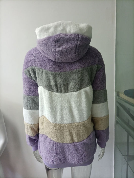 Abrigo Teddy Grueso para Mujer - Peluche Cálido con Botones y Bolsillos - Image 45