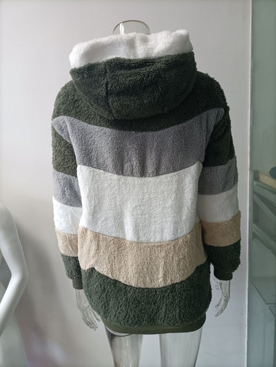 Abrigo Teddy Grueso para Mujer - Peluche Cálido con Botones y Bolsillos - Image 47