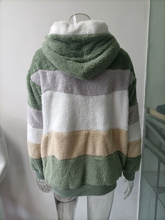 Abrigo Teddy Grueso para Mujer - Peluche Cálido con Botones y Bolsillos - Image 49