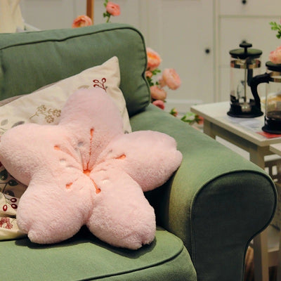 Cojín de Flores de Cerezo Pluché para Habitación - Asiento Tatami Decorativo - Image 10