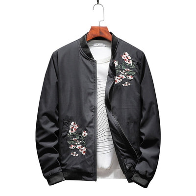 Chaqueta Beisbolera Delgada Primavera Otoño Hombre - Estilo Casual Slim con Bordado - Image 6