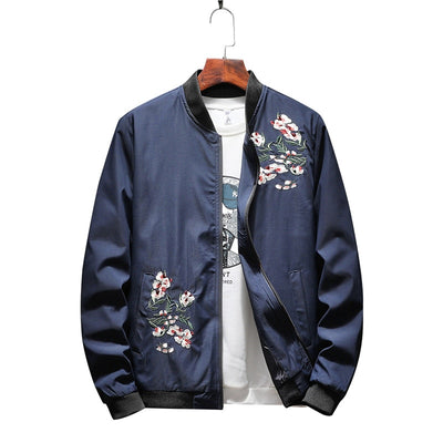 Chaqueta Beisbolera Delgada Primavera Otoño Hombre - Estilo Casual Slim con Bordado - Image 7