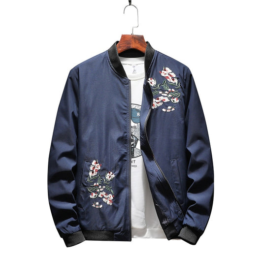 Chaqueta Beisbolera Delgada Primavera Otoño Hombre - Estilo Casual Slim con Bordado - Image 7