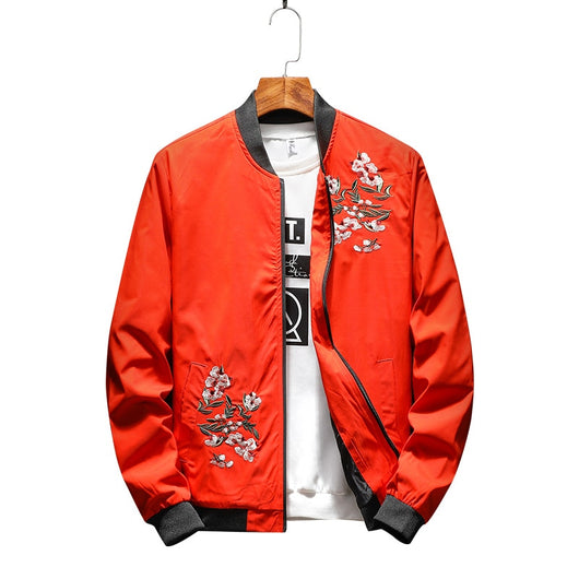Chaqueta Beisbolera Delgada Primavera Otoño Hombre - Estilo Casual Slim con Bordado - Image 9