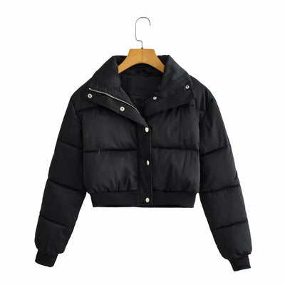 Chaqueta Acolchada Casual de Algodón con Cierre Europeo - Image 12