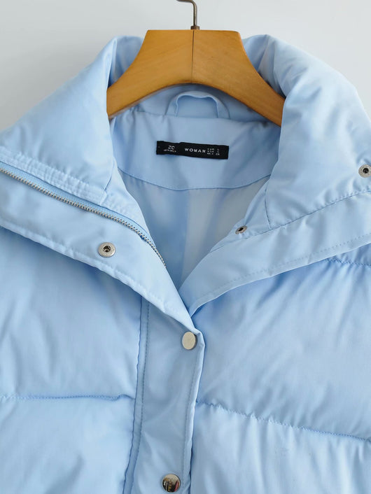 Chaqueta Acolchada Casual de Algodón con Cierre Europeo - Image 14