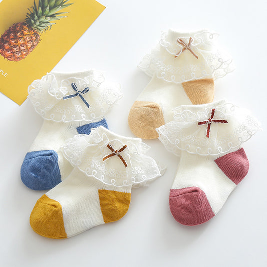 Calcetines de Encaje Coreanos para Danza y Uso Diario - Image 2