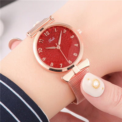 Reloj Digital de Moda Girasol con Moño de Personalidad para Mujer - Image 9