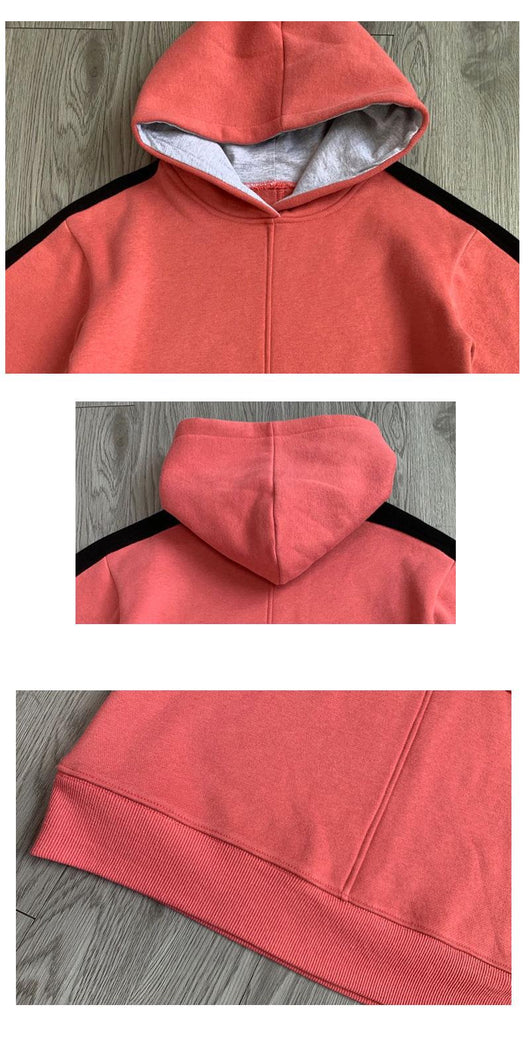 Vestido Infantil Abrigado con Capucha y Forro de Terciopelo para Niñas - Image 14