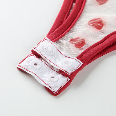 Mono Enterizo Sexy con Malla Transparente y Estampado para Primavera Verano - Image 14