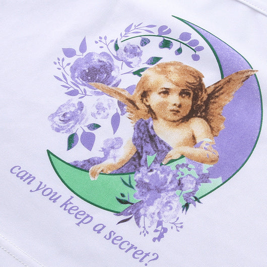 Top Espalda Abierta Estampado Ángel - Diseño Sexy Tendencia Europa - Image 12