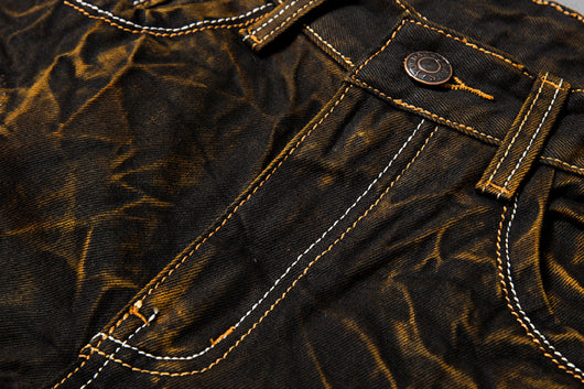Jeans Rotos Vintage con Detalles de Locomotora Retro - Image 16
