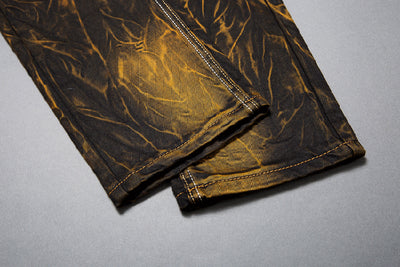 Jeans Rotos Vintage con Detalles de Locomotora Retro - Image 21