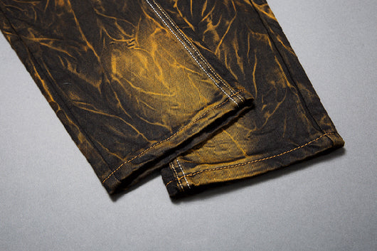 Jeans Rotos Vintage con Detalles de Locomotora Retro - Image 21