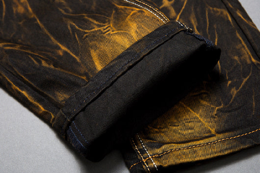 Jeans Rotos Vintage con Detalles de Locomotora Retro - Image 22