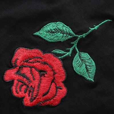 Camisola Corta con Bordado de Rosas - Image 15