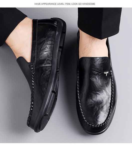 Zapatos Casuales de Cuero Transpirable para Hombre con Suela Suave - Image 30