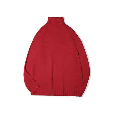 Suéter Cuello Alto Ajustado para Hombre y Adolescente - Tejido Cálido Invierno - Image 5