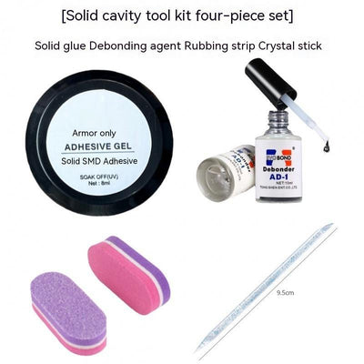 Kit Completo de Uñas de Gel con Lámpara Calefactora y Cristal Adhesivo - Image 9