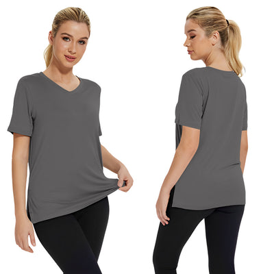 Blusa Suelta de Verano Cuello Redondo con Abertura Lateral - Image 17