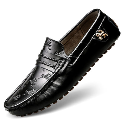 Mocasines de Cuero Auténtico Talla Grande para Conducir Hombre - Image 2