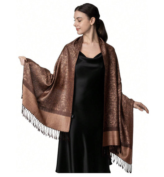 Rebozo Étnico Paisley en Jacquard de Cashemira - Image 13