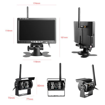 Monitor de Reversa Inalámbrico 7 Pulgadas con Cámara para Carretilla Elevadora - Image 14