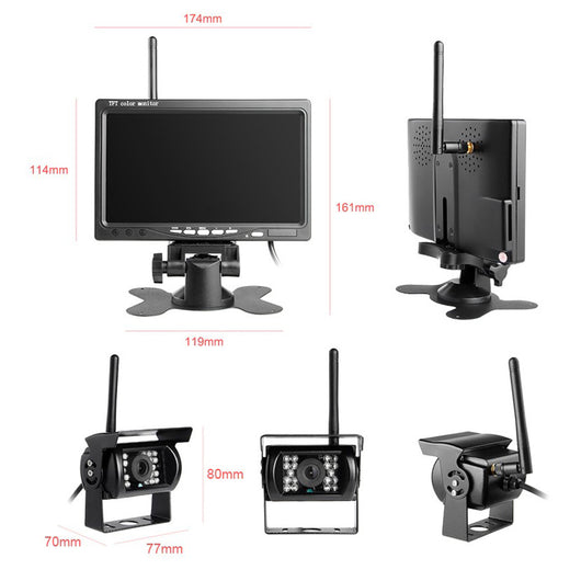 Monitor de Reversa Inalámbrico 7 Pulgadas con Cámara para Carretilla Elevadora - Image 14