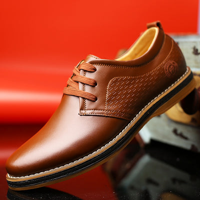 Zapatos de Cuero Artesanales para Hombre con Punta Redonda y Cordones - Image 13