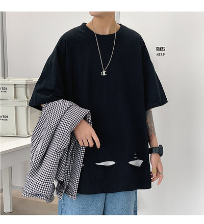 Playera Casual de Cuello Redondo con Rasgaduras Diseño Moderno - Image 19