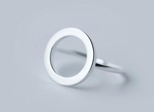 Anillo de Plata 925 con Diseño Geométrico Circular - Image 3