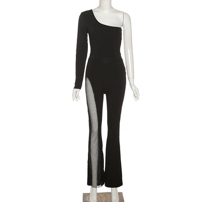 Jumpsuit Elegante de Manga Larga con Hombro Descubierto para Mujer - Image 12