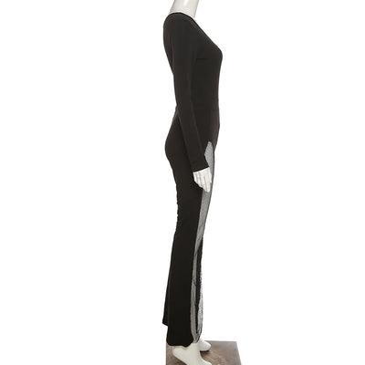 Jumpsuit Elegante de Manga Larga con Hombro Descubierto para Mujer - Image 13