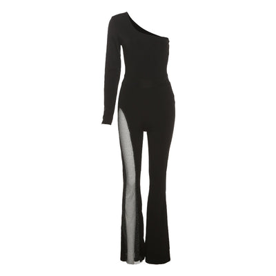 Jumpsuit Elegante de Manga Larga con Hombro Descubierto para Mujer - Image 15