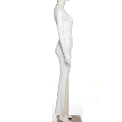 Jumpsuit Elegante de Manga Larga con Hombro Descubierto para Mujer - Image 17
