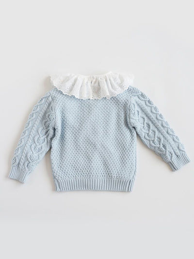 Cardigan de Bebé Flores Bordadas a Mano en Algodón - Image 10