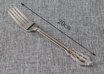 Juego de 10 Cubiertos Desechables Plateados Electrodepositados - Image 14