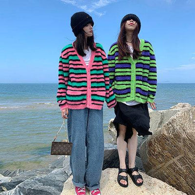 Cardigan de Lana Visón Holgado y Relajado - Image 16