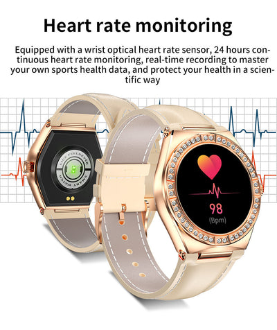 Reloj Inteligente Bluetooth para Mujer con Recordatorio de Ciclo Menstrual y Deportes - Image 13