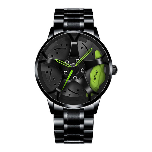 Reloj de Hombre Acero Inoxidable Diseño Moderno Rueda Hub - Cuarzo Premium - Image 6