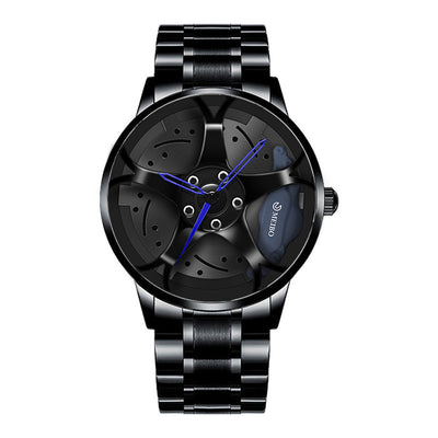 Reloj de Hombre Acero Inoxidable Diseño Moderno Rueda Hub - Cuarzo Premium - Image 7