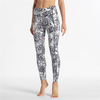 Pantalones de yoga con estampado y tela elástica - Image 23