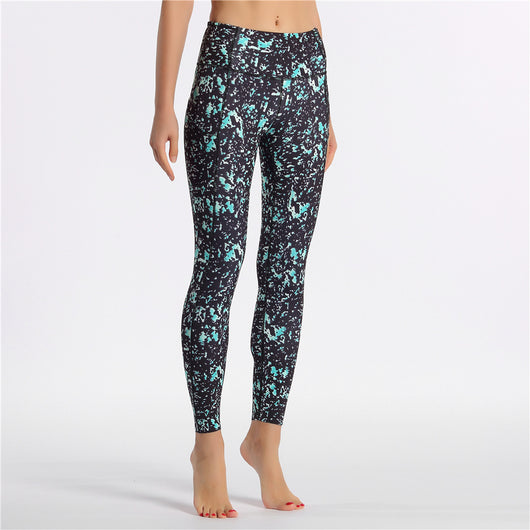 Pantalones de yoga con estampado y tela elástica - Image 26