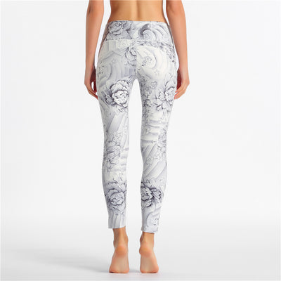 Pantalones de yoga con estampado y tela elástica - Image 33